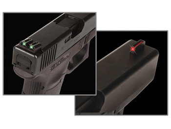TruGlo TG131G1 Fiber-Optic Red/Fiber Optic Front Sight-Green/Fiber Optic Rear Sight Glock 17/17L/19