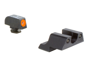 Trijicon 600785 HD Night Sights Green/Tritium Orange Outline Front Sight-Green Tritium Black Outline Rear Sight Glock 42/43 Small Frame