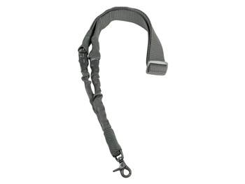 NcStar AARS1PU Single Point Sling Urban Gray Nylon 44"-60" OAL Adjustable Bungee Rifle