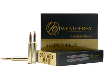 Weatherby B340225TTSX Select Plus 340WthbyMag 225gr Barnes Tipped TSX Lead Free 20 Per Box/10 Case