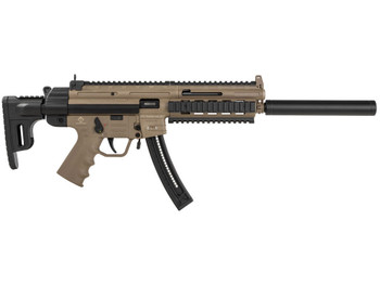 GSG GSG215GERGGSG1622T GSG-16 Full Size 22 LR 22+1 16.25" Black Tan Polymer Receiver Black Collapsible w/Storage Compartment Stock Right Hand