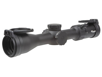 Sig Sauer Electro-Optics SOW43003 Whiskey4 SFP Low Profile Black 3-12x44mm 30mm Tube Quadplex Reticle