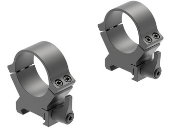 Leupold 174078 QRW2 Cross-Slot Scope Ring Set Matte Black Steel 30mm Tube High Quick Release Picatinny/Weaver