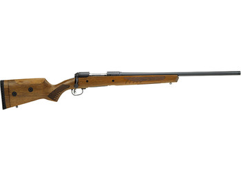 Savage Arms 57424 110 Classic Full Size 243 Win 4+1 22" Matte Black Threaded Barrel, Matte Black Drilled & Tapped Carbon Steel Receiver, Adj Comb & LOP Satin Walnut Stock, Right Hand