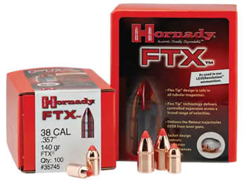 Hornady 45215 FTX 45 Cal .452 200 gr Flex Tip eXpanding 50 Per Box/ 25 Case