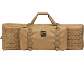 Bulldog BDT3038T BDT Tactical Single 38" Tan Nylon, Padded Shoulder Strap, Adjustable Velcro Ties, Extra Magazine Compartment