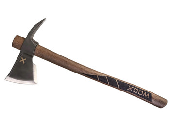 Woox BU.AXE050.01 Solo 8.50" Convex Carbon Steel Blade Brown/Black Appalachian Hickory Handle 19" OAL