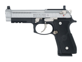 Langdon Tactical Tech 92E2TJNRR Beretta 92 Elite Full Size Frame 9mm Luger 18+1 4.70" Stainless Steel Barrel, Inox Stainless Steel Optic Ready/Serrated Slide, Black Anodized Aluminum Frame w/Picatinn
