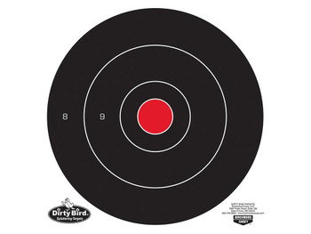 Birchwood Casey 35012 Dirty Bird 12" Bullseye Tagboard Hanging Black/White 12 PK