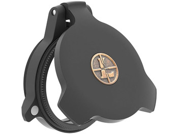 Leupold 58755 Alumina Scope Cover Matte Black Aluminum 28mm Objective Screw On Mount Flip Open