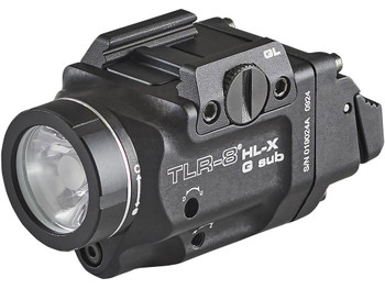 Streamlight 69476 TLR-8 Black Aluminum Glock 43x/48 1,000 Lumens Green Laser
