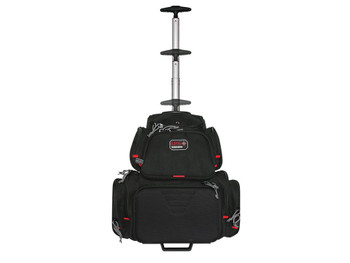 GPS Bags 1711ROBP Handgunner Rolling Backpack Black 600D Polyester Holds 4 Handguns