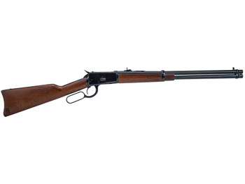 Heritage Mfg H92044201 92 Ranch Hand 44 Mag 10rd 20" Black Polished Steel Barrel, Black Polished Alloy Steel Receiver, Fixed Hardwood Stock