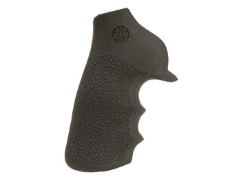 Hogue 80020 Tamer Grip Black Rubber with Finger Grooves for Ruger GP100, Super Redhawk