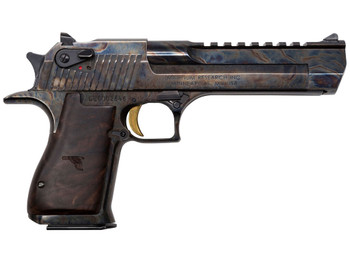 Magnum Research DE44CH Desert Eagle Mark XIX 44 Rem Mag 6" 8+1 Color Case Hardened Carbon Steel with Clear Cerakote Frame & Slide Walnut with Engraved Desert Eagle Logo Grip