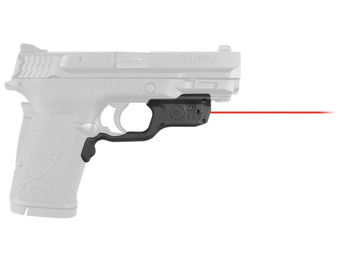 Crimson Trace 0198701 Laserguard Fits S&W M&P 22/380EZ Shield/9EZ Shield, Red Laser Black Polymer