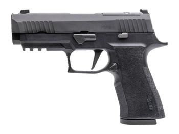 Sig Sauer 320XCA10COMP10 P320 XTen Carry Comp 10mm Auto 10+1 3.80" Black Nitron Optic Ready/Single Port Integrated Expansion Slide, Black Stainless Steel Frame w/Picatinny Rail, XSeries Carry Length M