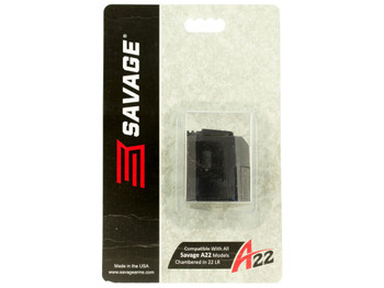 Savage Arms 90023 A22/B22 10rd Rotary 22 LR Fits Black Metal