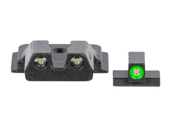 Meprolight USA 417703111 Hyper-Bright Green Tritium Green Outline Front Sight-Green Tritium Black Outline Rear Smith & Wesson M&P Shield