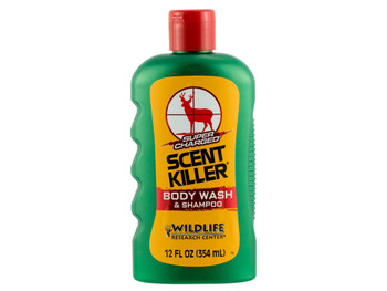 Wildlife Research 54012 Scent Killer Super Charged Body Wash/Shampoo Odor Eliminator Odorless Scent 12 oz Bottle