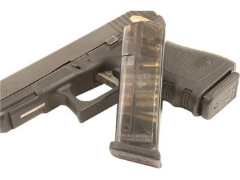 ETS Group GLK1910 Pistol Mags 10rd 9mm Luger Compatible w/ Glock 26/19 Gen1-5 Clear Polymer