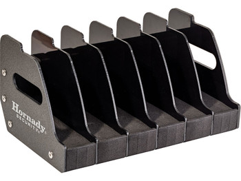 Hornady 95832 6 Gun Pistol Rack Metal w/Foam and Plastic Dividers Holds 6 Pistols