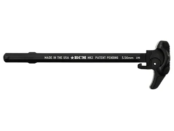 BCM GFHMK2LRG Asymmetric MK2 Charging Handle Compatible w/ Mil-Spec AR-15 Black 7075 T-6 Aluminum
