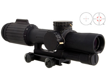 Trijicon 1600000 VCOG Black Hardcoat Anodized 1-6x 24mm LED Illuminated Red Segmented Circle w/Crosshair 223 55gr Reticle