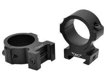 Warne V615M Horizontal Rings Vapor Matte Black 30mm High 0 MOA