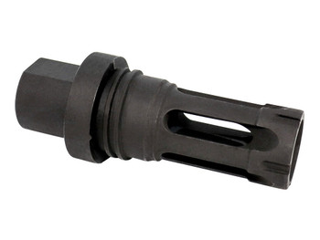 Yankee Hill 4302AKA Phantom Q.D. Flash Hider Black Steel with M14x1 LH Threads for 30 Cal AK-Platform