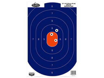 Birchwood Casey 35718 Dirty Bird Silhouette Tagboard Hanging Universal 12" x 18" Blue/Orange 8 Per Pkg