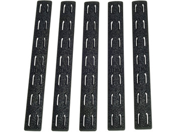 BCM KMRRPBLK5 Rail Panel Kit AR Platform KeyMod 5.55" Black Polymer 5 Pack