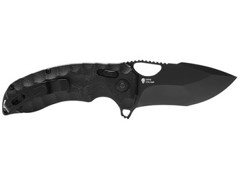 S.O.G SOG12270257 Kiku XR 3.03" Folding Tanto Plain Satin CTS XHP Steel Blade Deep Textured Black Linen Micarta Handle Includes Belt Clip