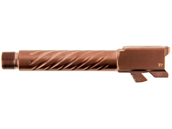 Ballistic Advantage BAPSG195T3R Premium Series 9mm Luger Fits Glock 19 Gen 3-5 Spiral Fluted Threaded Copper PVD Stainless Steel