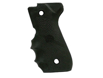 Hogue 92000 Rubber Grip Black Rubber with Finger Grooves for Beretta 92F, 96