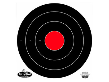 Birchwood Casey 35181 Dirty Bird Bullseye Tagboard Target 17.25" 100 Per Pkg