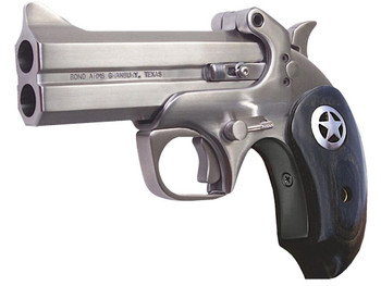 Bond Arms BARII Ranger II Original 45Colt/410 Gauge 2rd Shot 4.25" Ext. Black Ash w/ Integrated Star Grips Right Hand