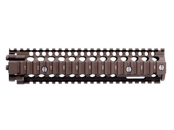 Daniel Defense 0100408020011 MK18 RIS II Handguard 9.55" 2-Piece, Free-Floating Style Made of 6061-T6 Aluminum with Flat Dark Earth Anodized Finish & Picatinny Rail for AR-15