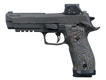Sig Sauer 226X59XTMSAORXSL P226 XFive Extreme 9mm Luger 20+1 5" Bull Barrel, Black Nitron Stainless Steel Serrated w/Optic Slide, Black Nitron Stainless Steel Frame w/Beavertail & Picatinny Rail, Cust