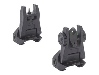 MEPRO 407100 CABS-FLIP BACKUP SGHT BLK