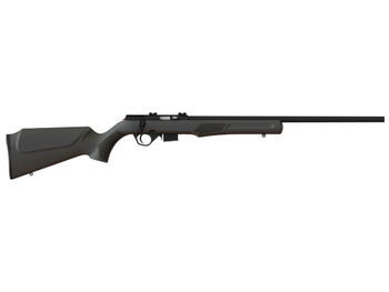 Rossi RB17H2111 RB17 Full Size 17 HMR 5+1, 21" Matte Black Button Rifled Free Floating Steel Barrel, Matte Black Stainless Steel Receiver, Black Fixed Monte Carlo Stock, Right Hand