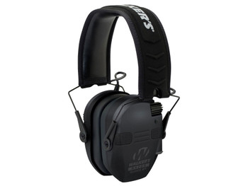 Walker's GWPRSEQMBT Razor Slim Electronic Muff 23 dB Over the Head Black Polymer