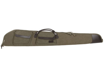 Heritage Cases 54352 North Platte Shotgun Case Olive Canvas/Leather 52