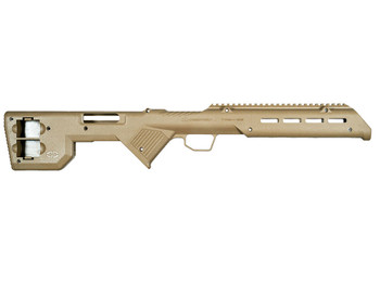Desert Tech TRK22FDE TREK-22 Rifle Chassis Flat Dark Earth Synthetic Fixed Bullpup Fits Ruger 10/22 26.75" OAL