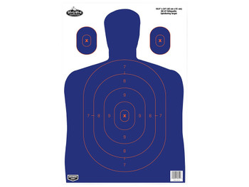 Birchwood Casey 35753 Dirty Bird Silhouette Tagboard Hanging 16.50" x 24" Blue/Orange 3 Per Pkg
