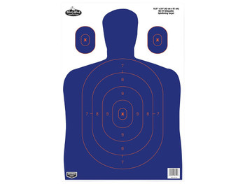 Birchwood Casey 35753 Dirty Bird Silhouette Tagboard Hanging 16.50" x 24" Blue/Orange 3 Per Pkg