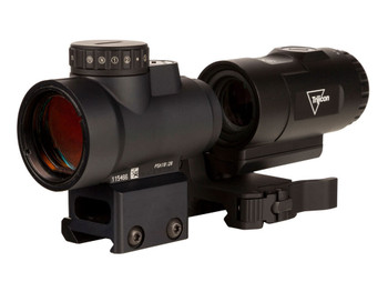 Trijicon 2200057 MRO HD Matte Black 1x/3x 25 mm 2 MOA Red Dot/68 MOA Circle Multi Reticle Magnifier