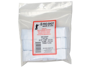 Pro-Shot Cleaning Patches .270 Cal Cotton Flannel Pack