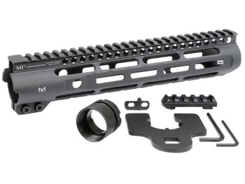 Midwest Industries MISLH105 Slimline AR-15 Black Hardcoat Anodized Aluminum/Polymer 10.50" Picatinny/M-LOK