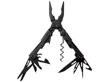 S.O.G SOGPL1002CP PowerLitre Black Hardcoat Anodized 5Cr15MoV Stainless Steel 5" Long Features 19 Tools